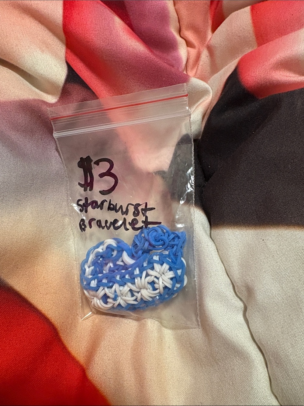 Handmade Blue & White Loom Bracelet - Women Accessories